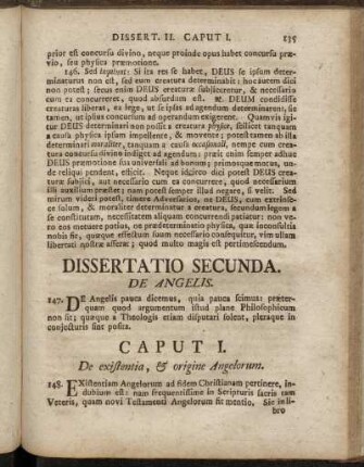 Dissertatio Secunda. De Angelis.