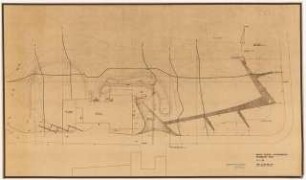 Garten Thyssen, Forstbachtal: Lageplan 1:100 (entspricht Inv.Nr. 25354 ohne Pflanzangaben)