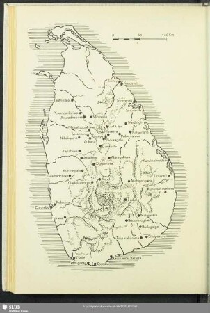 Karte von Ceylon