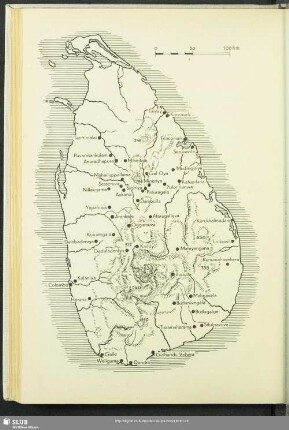 Karte von Ceylon