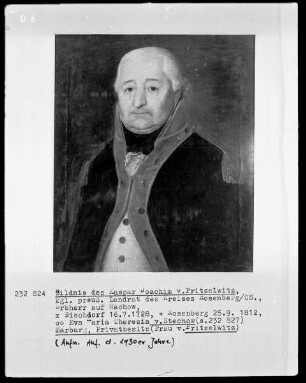 Bildnis Kaspar Joachim von Pritzelwitz, preußischer Landrat