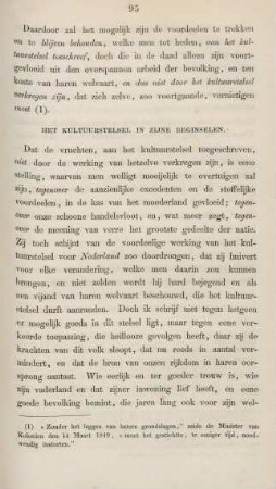 Het kulturstelsel in zijne beginselen