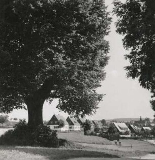 Frauenstein-Nassau. Blick auf die neue Siedlung. Ansicht vom Sportplatz