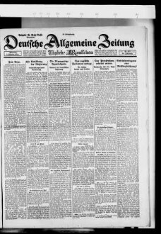 Deutsche allgemeine Zeitung, Abendblatt