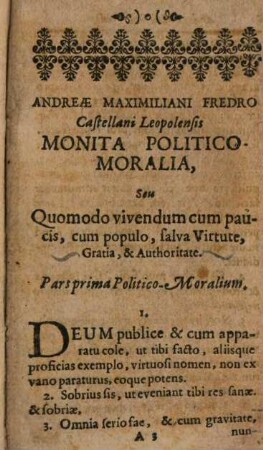 Monita politico-moralia et icon ingeniorum