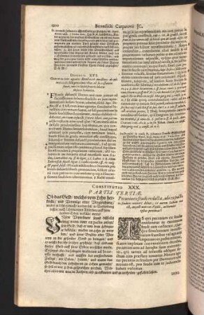 Constitutio XXX. - XXXIV.