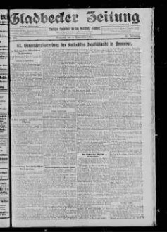 Gladbecker Zeitung. 1898-1933