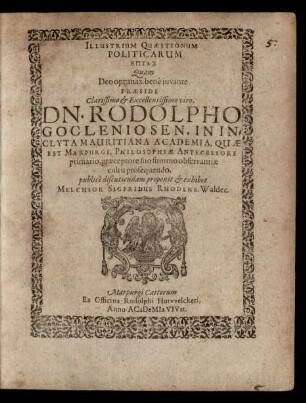 Illustrium Quaestionum Politicarum Eptas