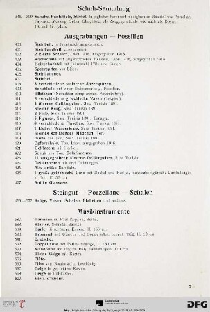 Musikinstrumente (Nr. 587-615)