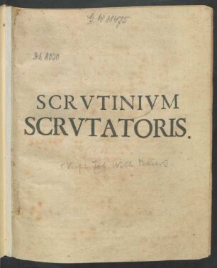 Scrutinium Scrutatoris
