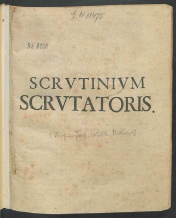Scrutinium Scrutatoris