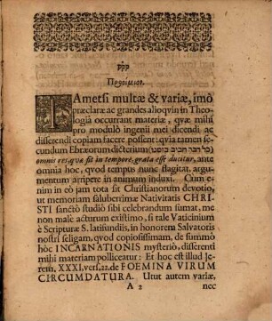 Ḥadāšā min ḥadāšôt ḥadāšā me'ôd h. e. novum omnium novorum novissimum, deductum ex Jerem. XXXI, v. 22