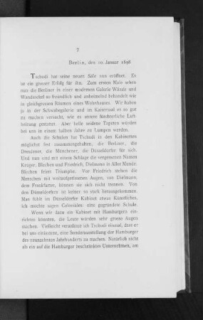 Berlin, den 10. Januar 1898