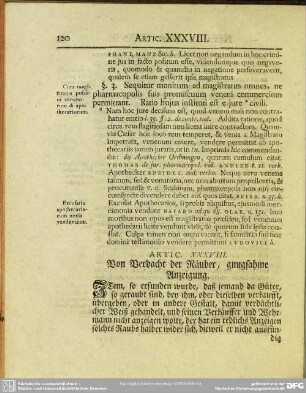 Artic. XXXVIII. Von Verdacht der Räuber, gnugsahme Anzeigung