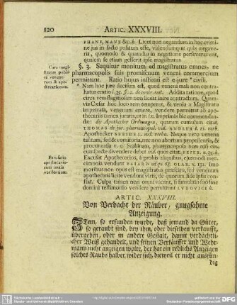 Artic. XXXVIII. Von Verdacht der Räuber, gnugsahme Anzeigung