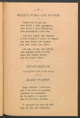 Receta para los novios