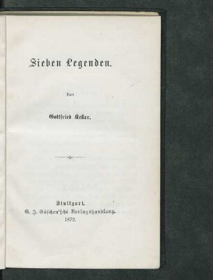 Sieben Legenden