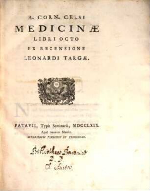 Medicinae libri octo