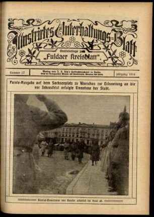 Ausgabe vom Sonntag, den 10. September 1916.