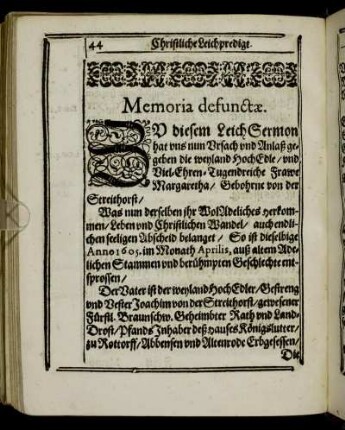 Memoria defunctæ.