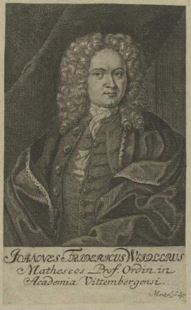 Bildnis des Johannes Fridricus Weidlerus
