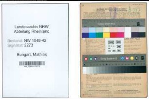 Entnazifizierung Mathias Bungart , geb. 23.02.1894 (Angestellter)