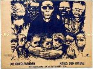 Plakat zum Antikriegstag