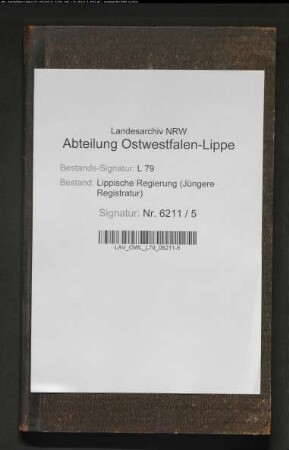 Vorstellungslisten des Aushebungsbezirks Lemgo, Band 1