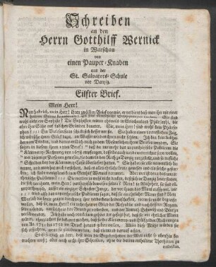Eilfter Brief