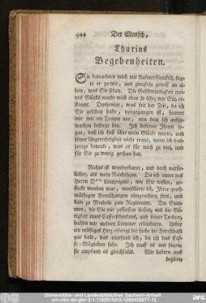 Thurins Begebenheiten.