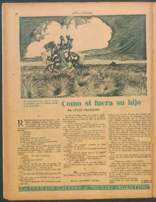 Cómo si fuera su hijo : "Los cuentos gauchos de "Mundo Argentino"
