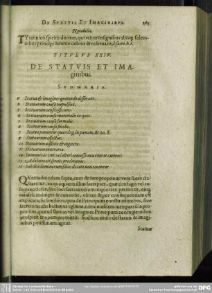 Titulus XXIV. De Statuis Et Imaginibus