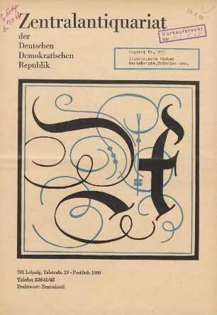 Nr. 971: Illustrierte Bücher, Manuskripte, Urkunden usw.