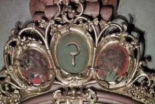 Wappen der Pröpste von Klosterneuburg von 1730 bis 1858 flankiert von Wappen der österreichischen Kronländer