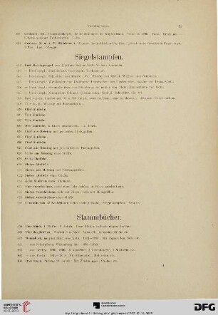 Siegelstampfen (Nr. 612-637)