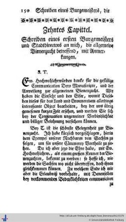 Zehntes Capittel.