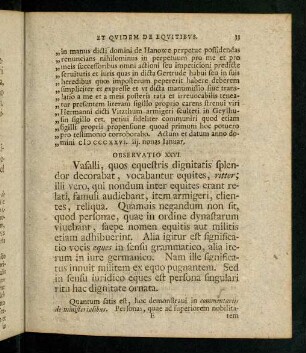 33-43, Observatio XXVI - XXXVI