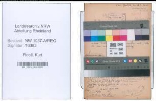 Entnazifizierung Kurt Roell , geb. 26.09.1914 ()