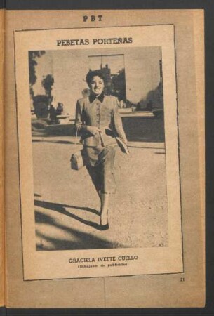 Graciela Ivette Cuello (dibujante de publicidad) - [Fotografía] : Pebetas porteñas