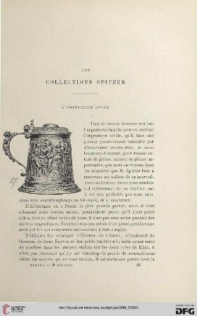 2. Pér. 38.1888: L' orfèvrerie civile : les collections Spitzer