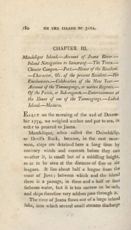 Chapter III. Mandelique island. - Account of Joana river. - Inland navigation ...