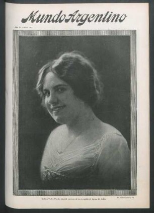 Señora Vallín Pardo, notable soprano de la compañía de ópera del Colón [Fotografía]