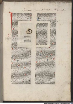 Corpus iuris civilis. Institutiones : mit der Glossa ordinaria von Accursius Florentinus