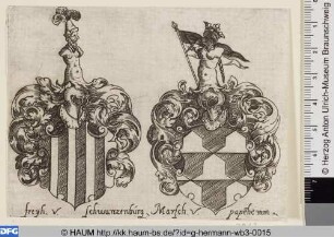 Wappen der Freiherrn von Schwarzenberg und von Pappenheim