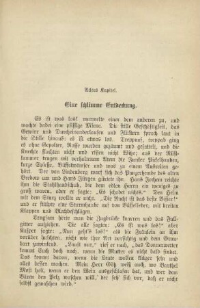 Achtes Kapitel. Eine schlimme Entdeckung