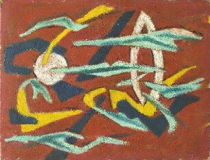 Formen auf Braun-Rotem Grund