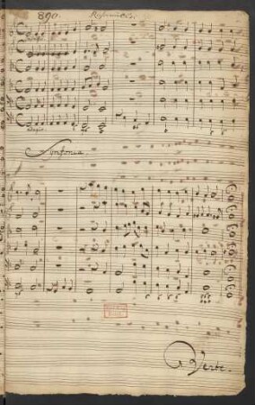 Unsere Trübsal die zeitlich und leicht ist; V (4), strings, bc