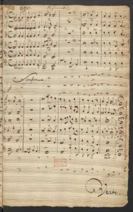 Unsere Trübsal die zeitlich und leicht ist; V (4), strings, bc