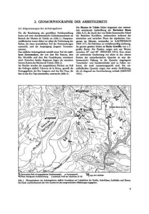 2. Geomorphographie der Arbeitsgebiete