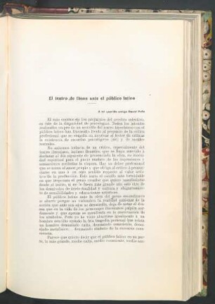 El teatro de Ibsen ante el público latino
